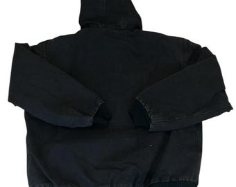 Carhartt Active Jacket Black With Quilted Lining - Etsy