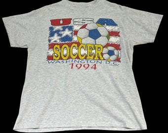Vintage 1994 World Cup Washington D.C USA Soccer T-Shirt