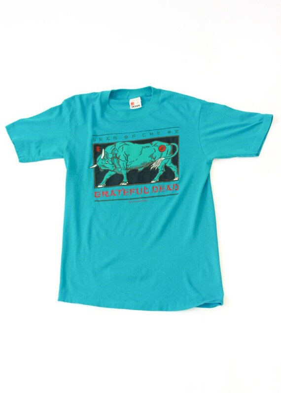 gratefull dead Tシャツ M made in USA 1985 Grateful Dead: Year of the Ox T-shirt - Etsy