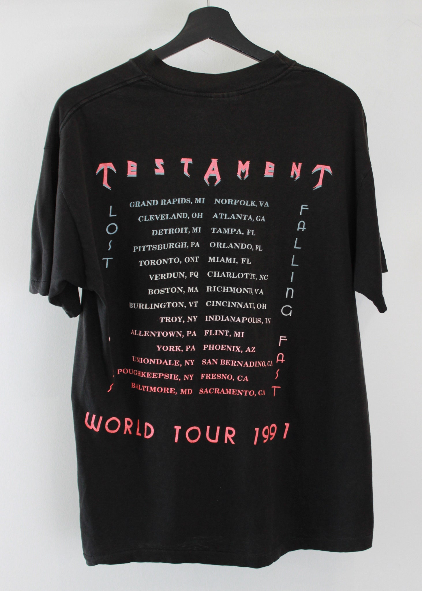 1991 World Tour Testament Tee - Etsy