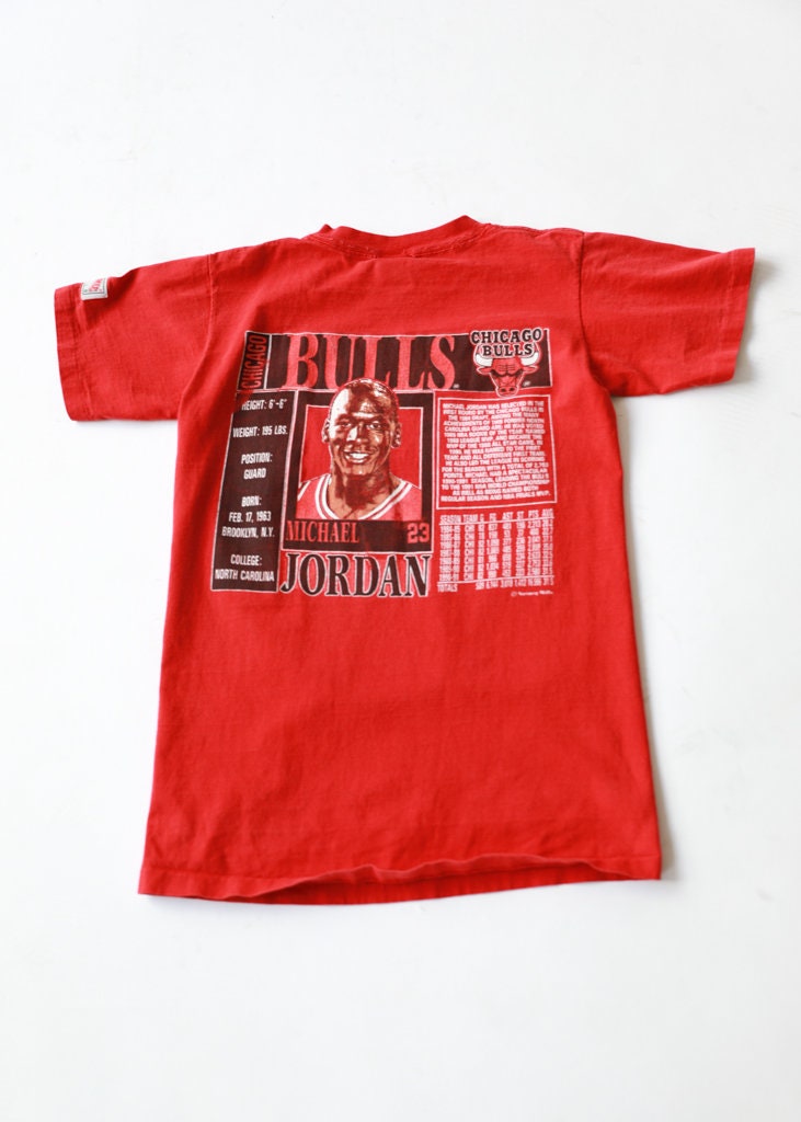 Vintage Chicago Bulls Micheal Jordan T-shirt - Etsy