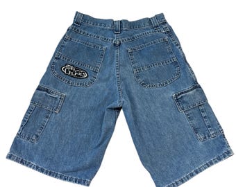 Vintage 90s Lee Pipes Denim Cargo Shorts - Etsy