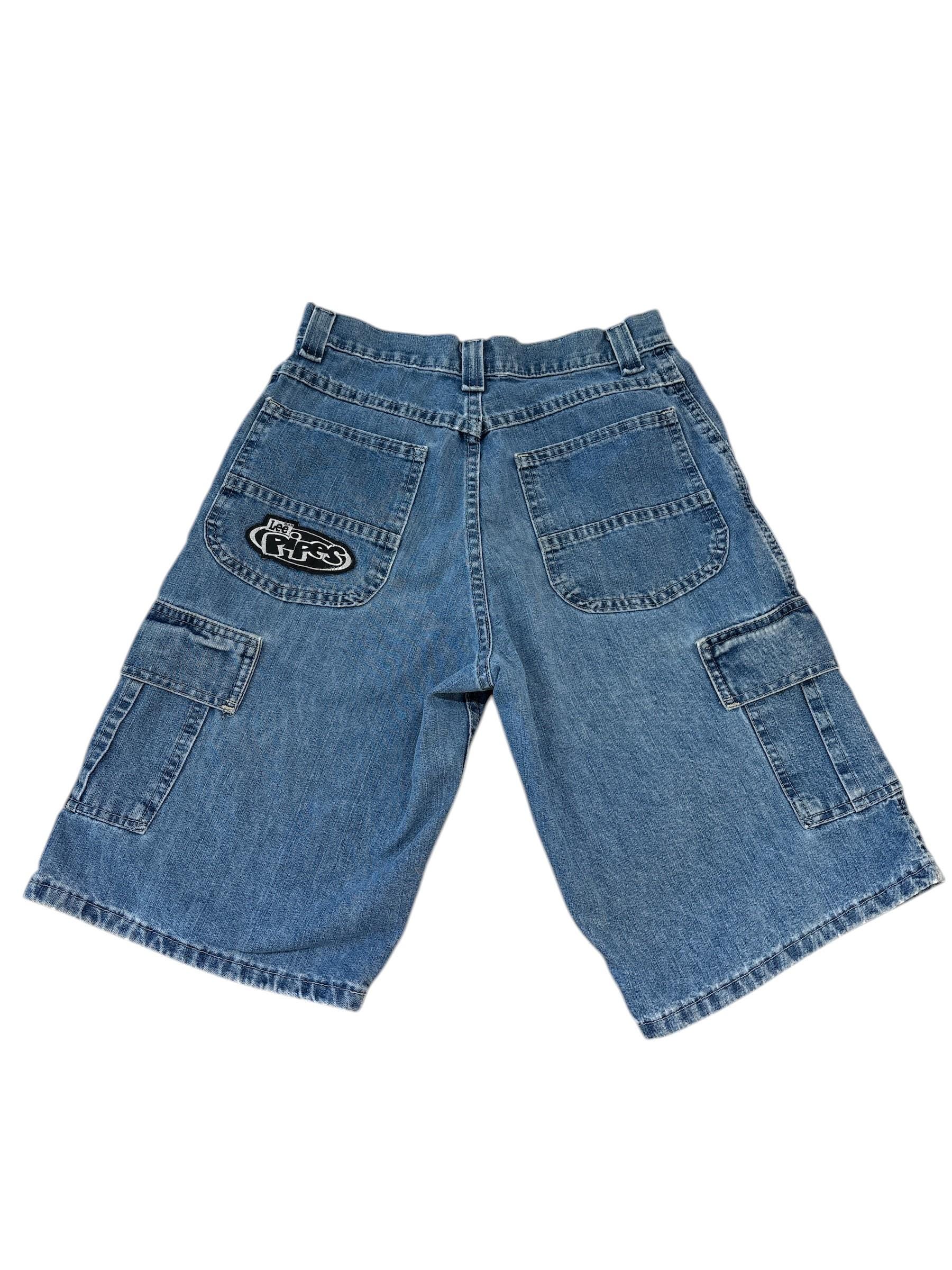 パンツ Webbing Belt Denim Cargo Shorts Vintage 90s Lee Pipes Denim Cargo Shorts - Etsy