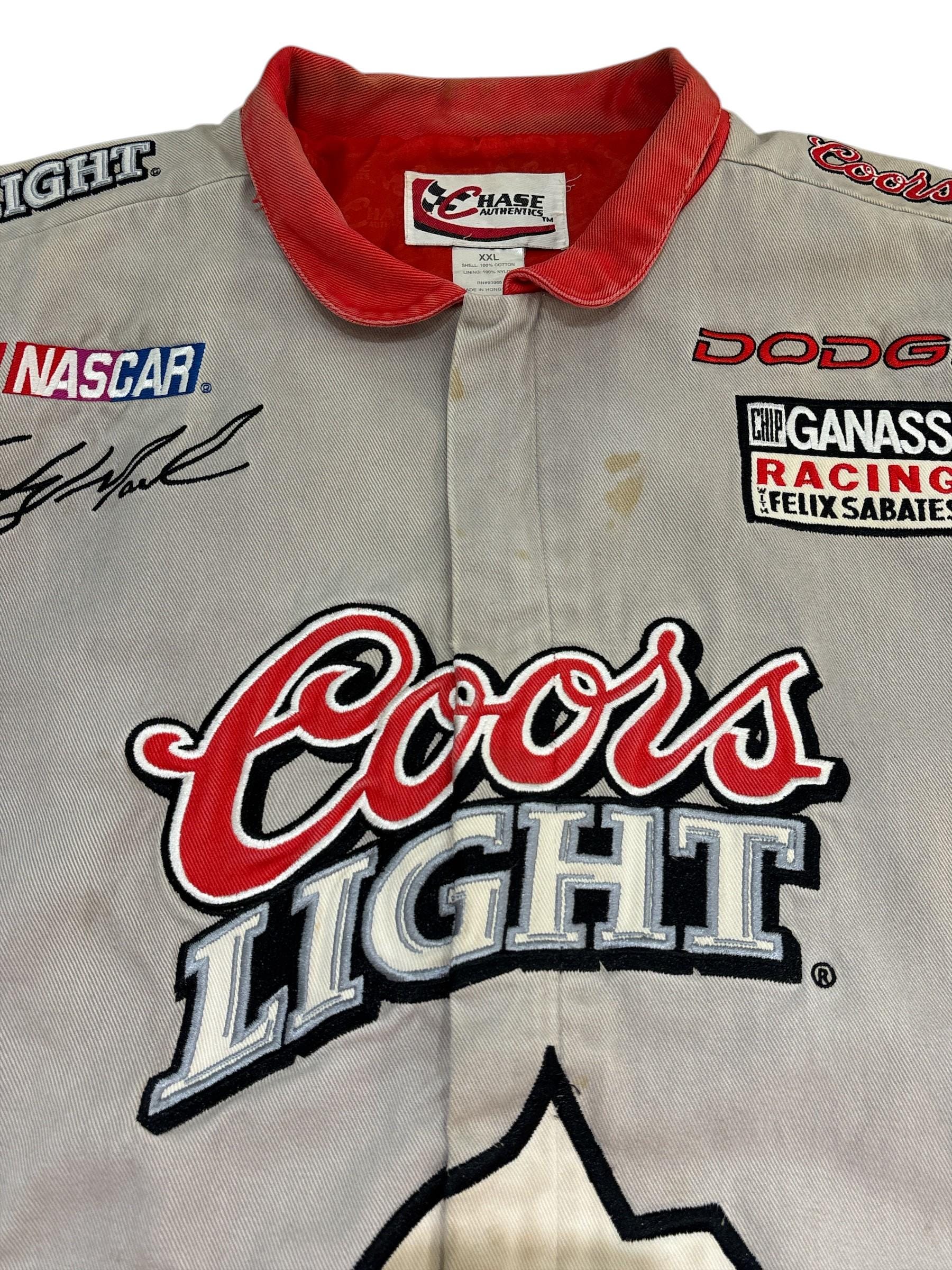 Vintage Chase Authentics Coors Light NASCAR Jacket - Etsy
