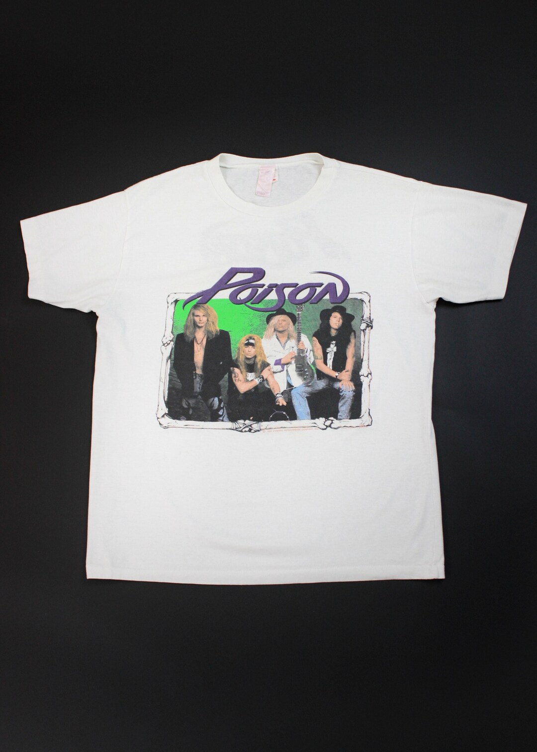 1990 Poison Flesh and Blood Tour Tee - Etsy