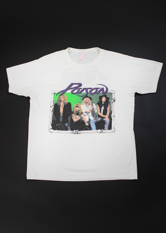 1990 Poison Flesh and Blood Tour Tee