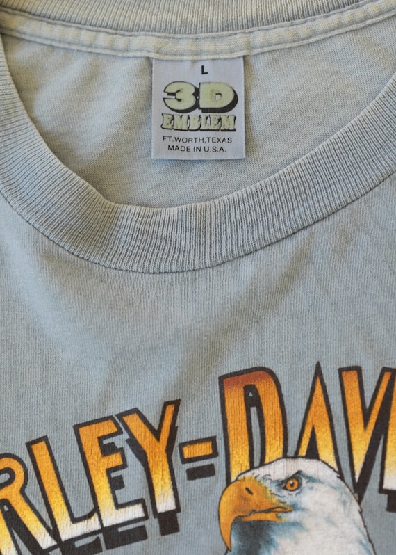 1990 3D Emblem Harley Davidson T-shirt - Etsy