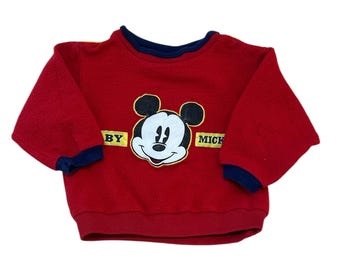 Vintage 90s Baby Mickey Mouse Infant Pullover