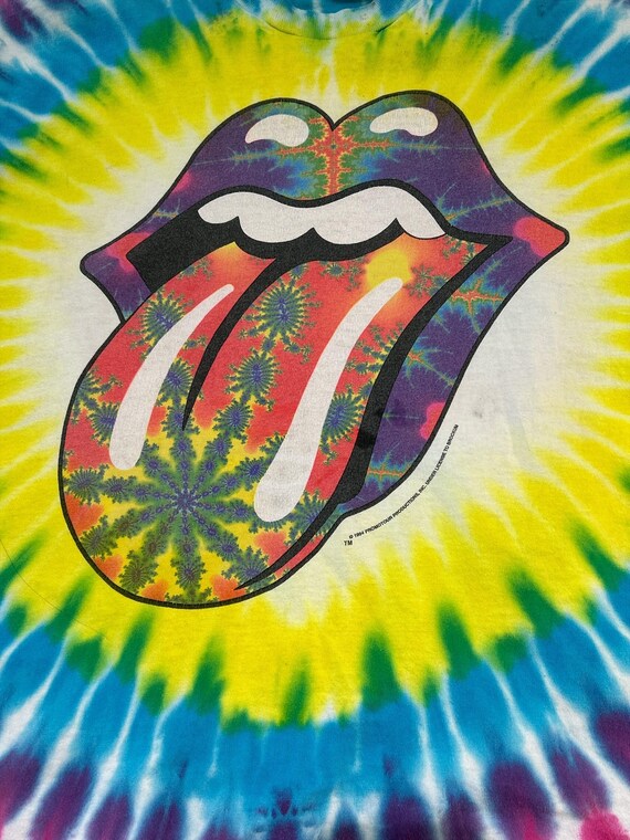 Vintage 1994 Rolling Stones Liquid Blue Tie Dye T-shirt - Etsy