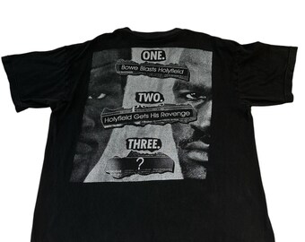 Vintage 1995 Riddick Bowe Vs. Evander Holyfield Boxing T-shirt - Etsy