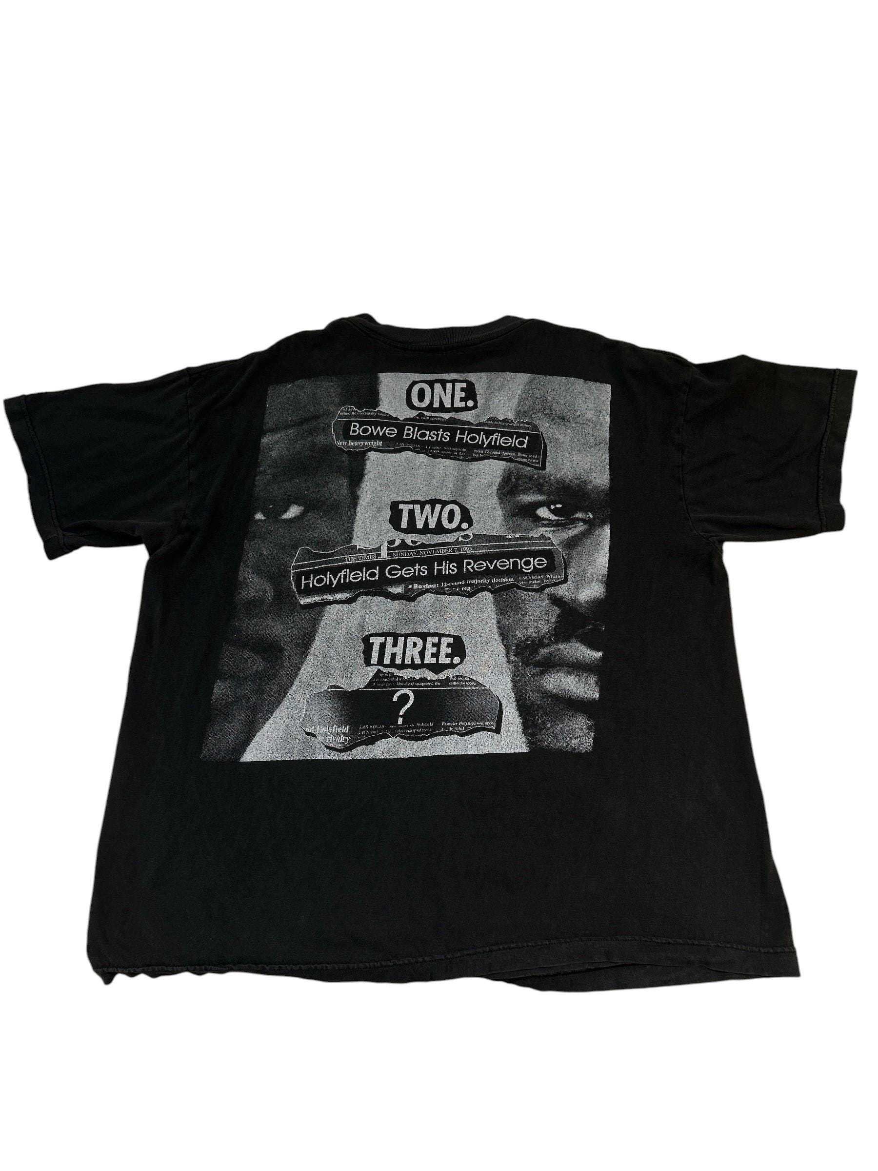 90's ヴィンテージ Bowe vs Holyfield Tシャツ Vintage 1995 Riddick Bowe Vs. Evander Holyfield Boxing T-shirt - Etsy