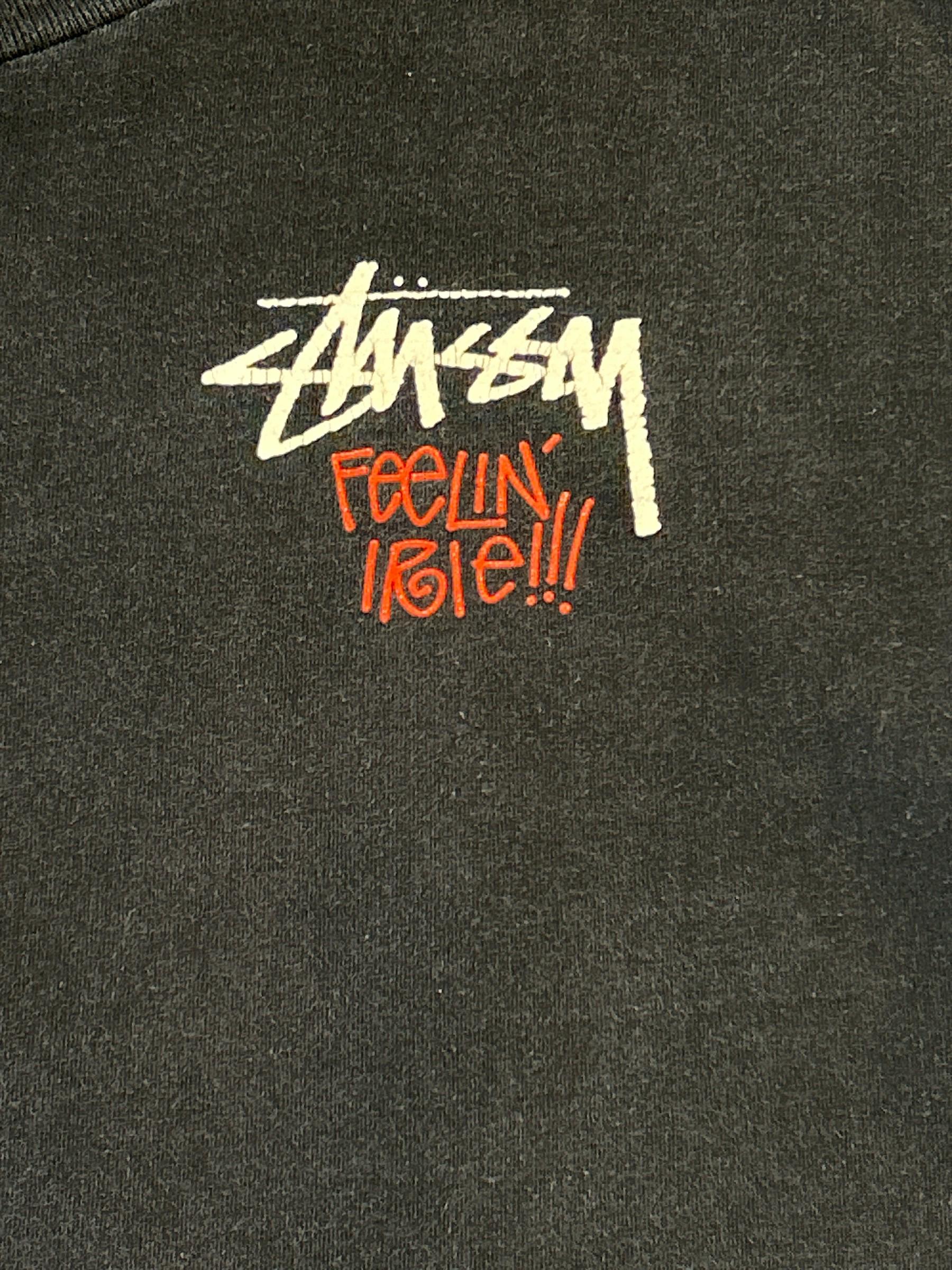 Stussy XL 80s 黒タグ　Feelin Irie sk8 ビンテージ Vintage 90s Stussy Feelin' Irie Jamaican T-shirt - Etsy