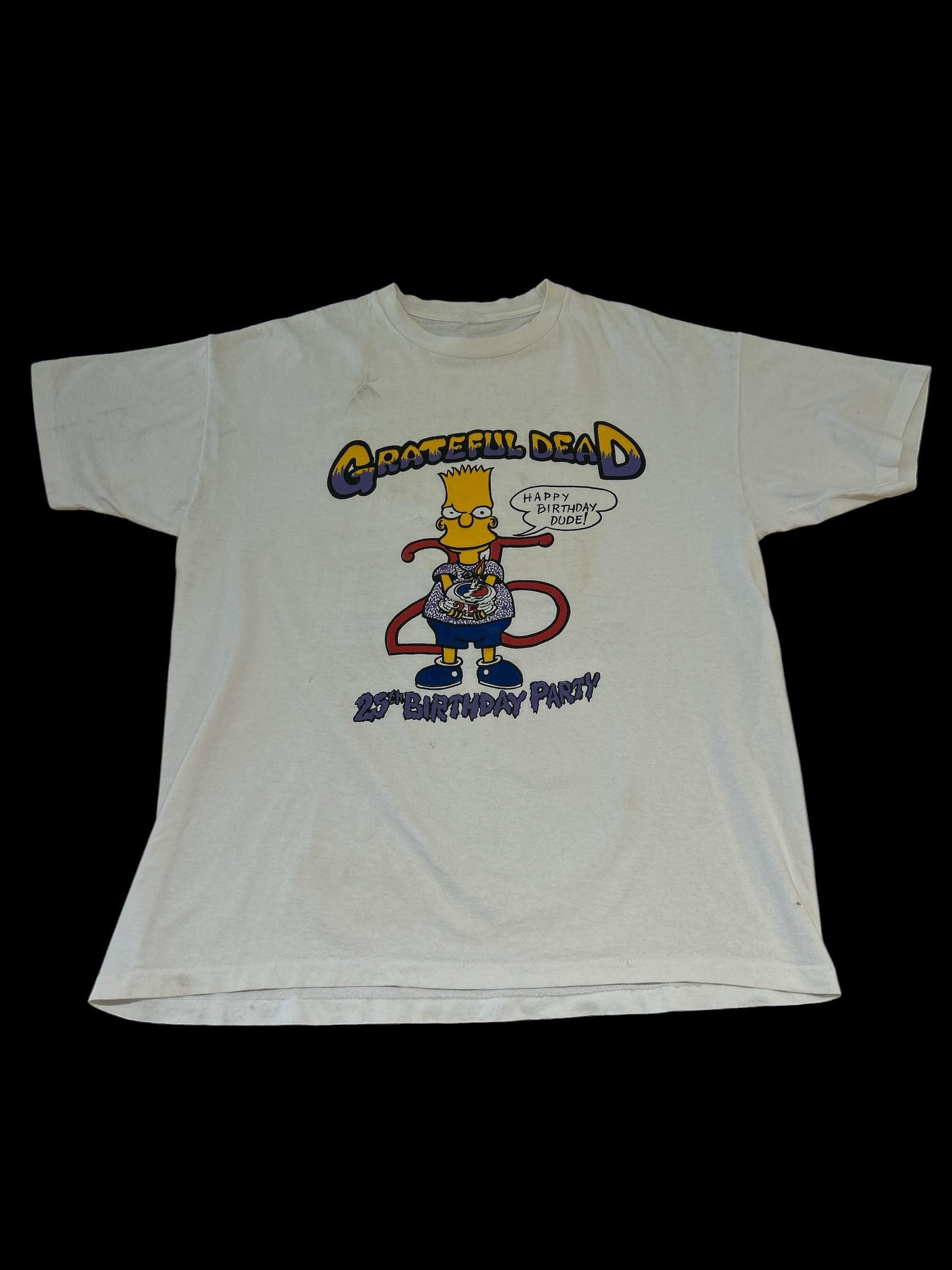 Vintage 1990 Grateful Dead Fall Tour Simpsons T-Shirt