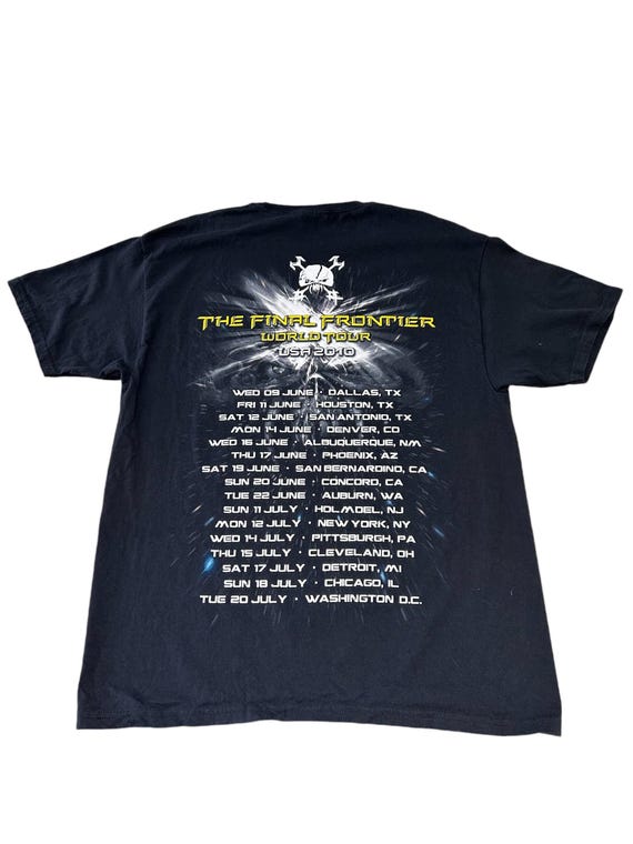 T-shirt Iron Maiden The Final Frontier World Tour 2010 - Etsy France