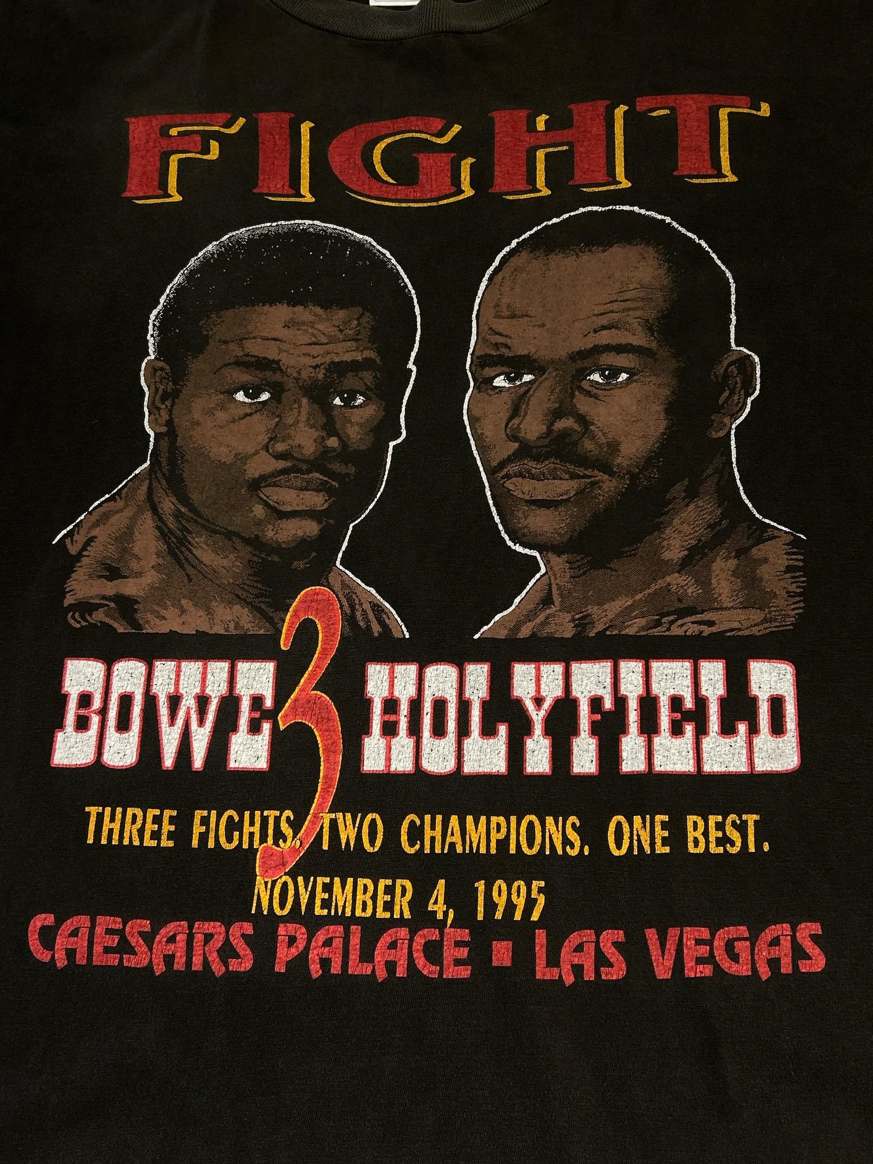 Vintage 1995 Riddick Bowe Vs. Evander Holyfield Boxing T-shirt - Etsy