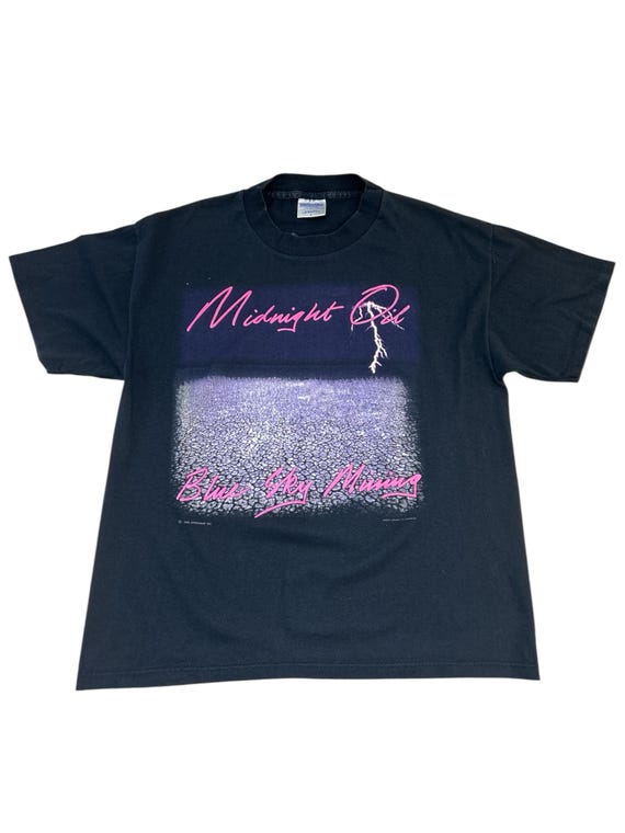 Vintage 1990 Midnight Oil Blue Sky Mining Band T-shirt - Etsy