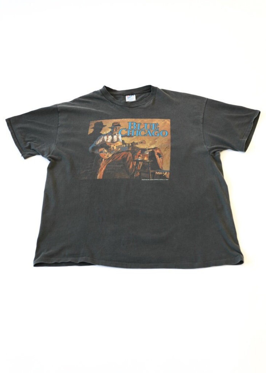 1994 ブルー シカゴ T シャツ - Etsy 日本