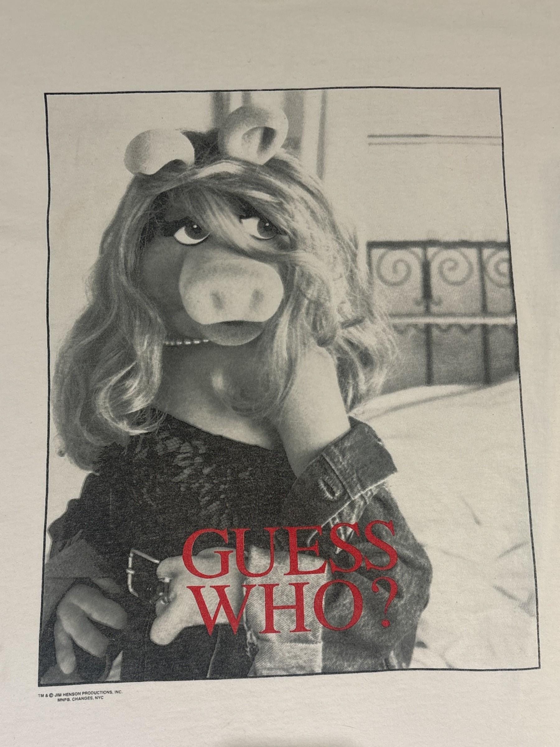 Vintage 90s Miss Piggy Guess Who T-shirt - Etsy
