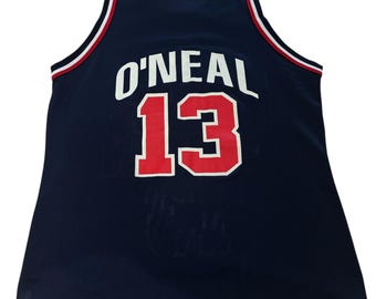 Vintage 1996 #13 Shaquille O'neal Team USA Basketball Champion