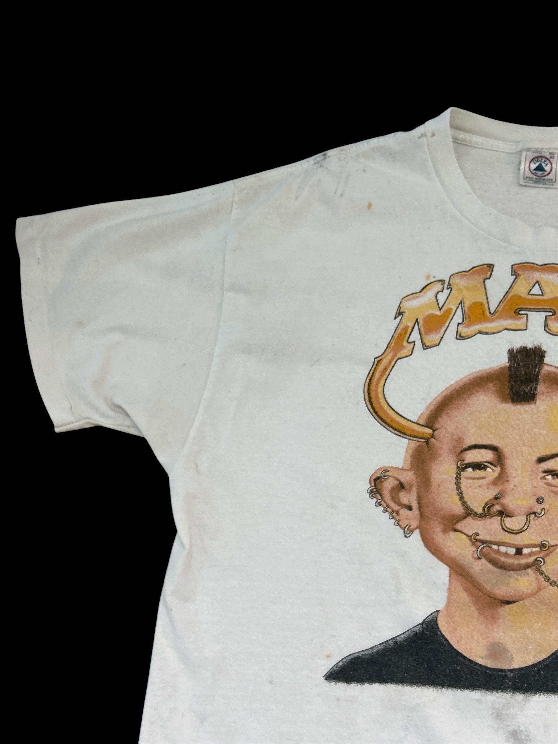 Vintage 90s MAD Magazine Distressed T-shirt - Etsy