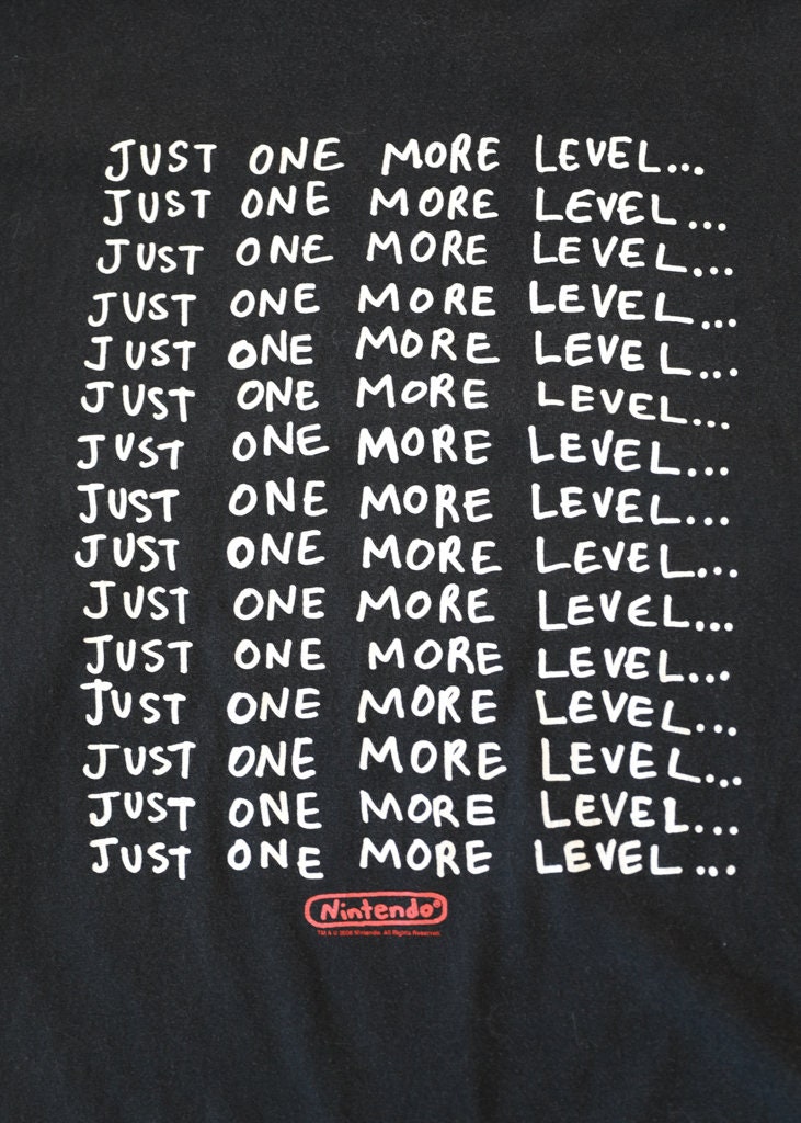 Just One More Level Nintendo T-shirt - Etsy