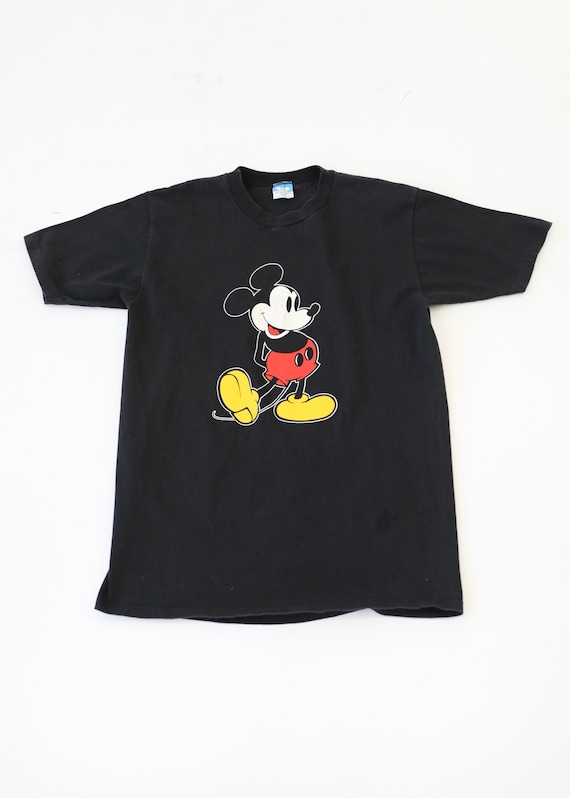 ヴィンテージ ミッキーマウス フェイス Tシャツ - Etsy 日本