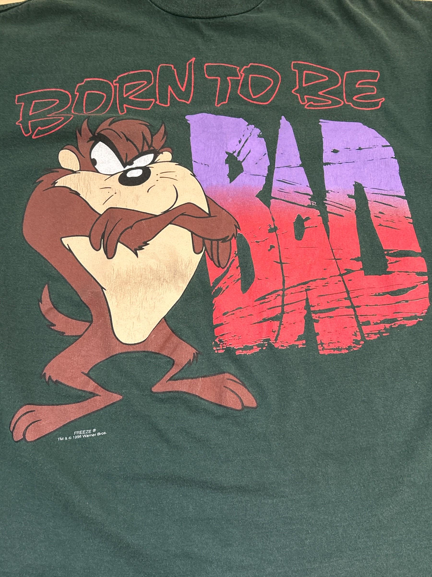 Vintage 1996 Tasmanian Devil “born to Be Bad” T-shirt - Etsy