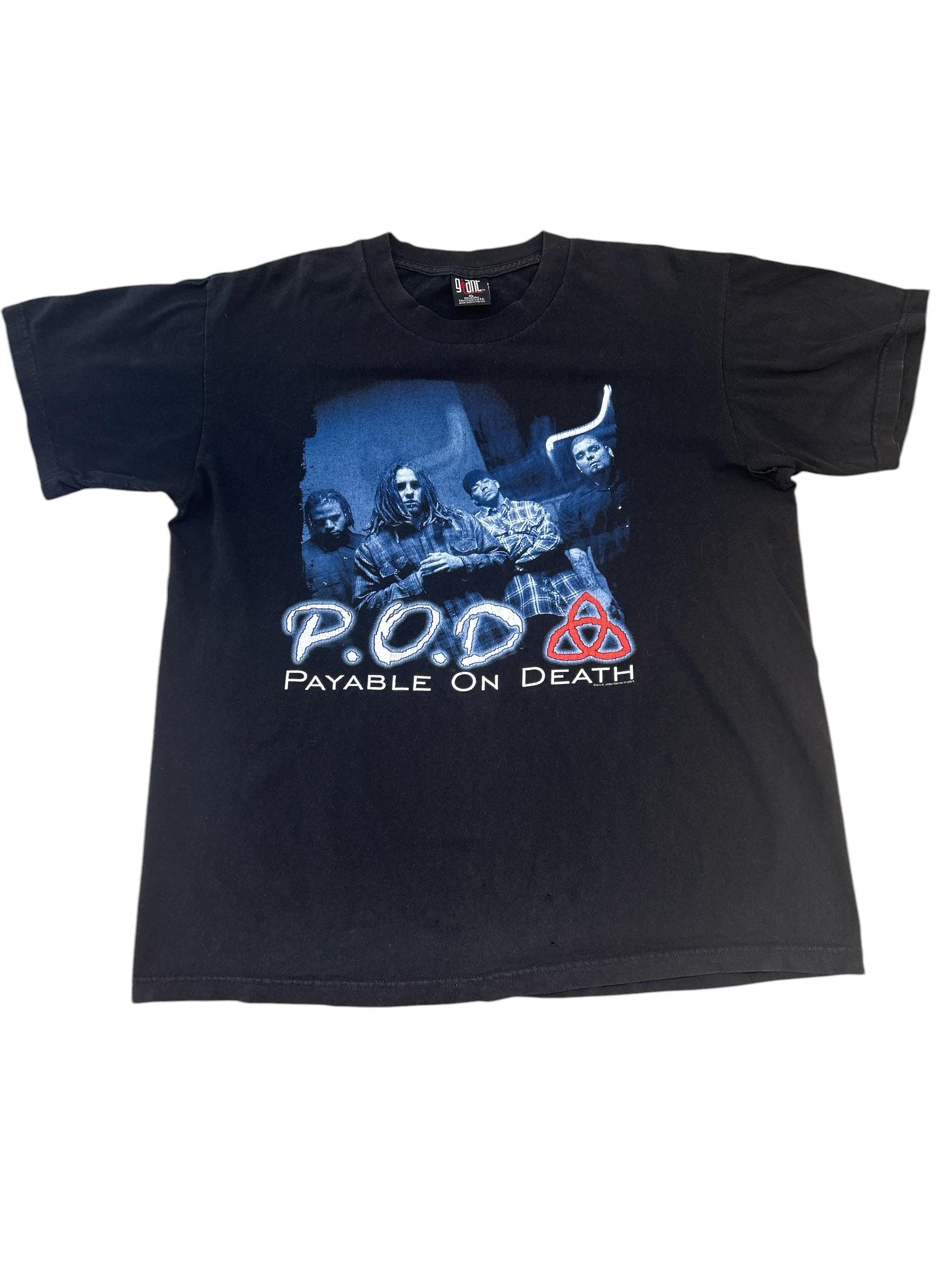 P.O.D.バンドTシャツピーオーディーTシャツPayable On Death Vintage P.O.D Payable on Death T-shirt - Etsy