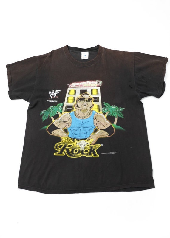 RARA maglietta The Rock Wrestling vintage 2000 Italia