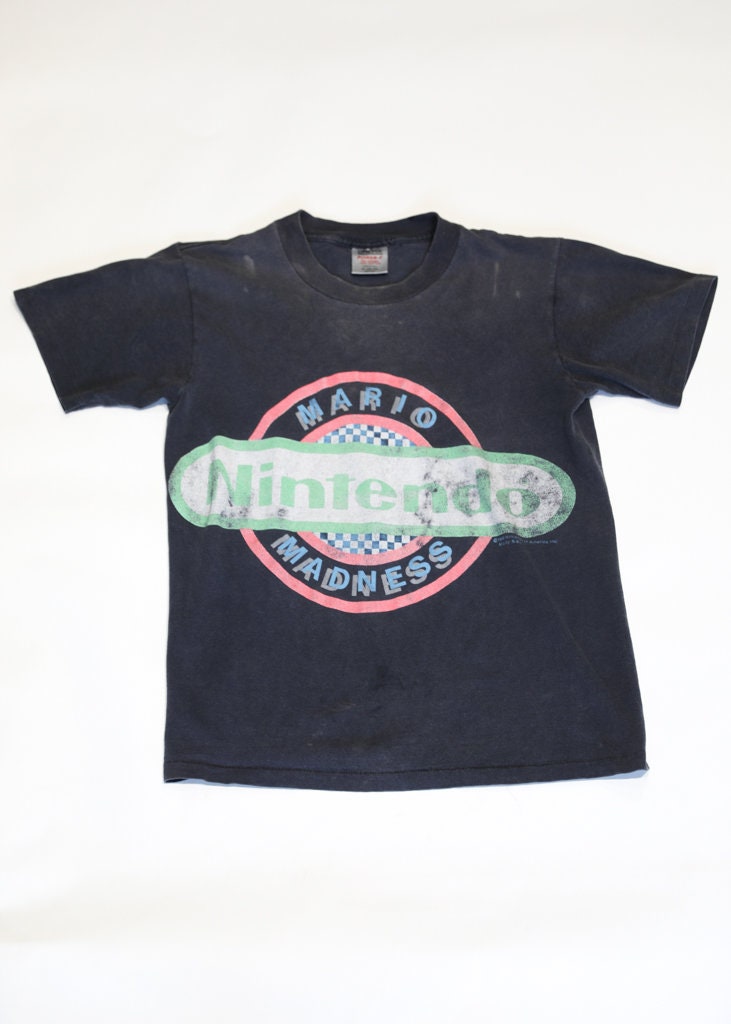 1989 Nintendo Mario Madness T-shirt - Etsy
