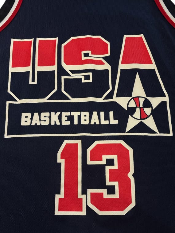 Vintage 1996 #13 Shaquille O'neal Team USA Basketball Champion