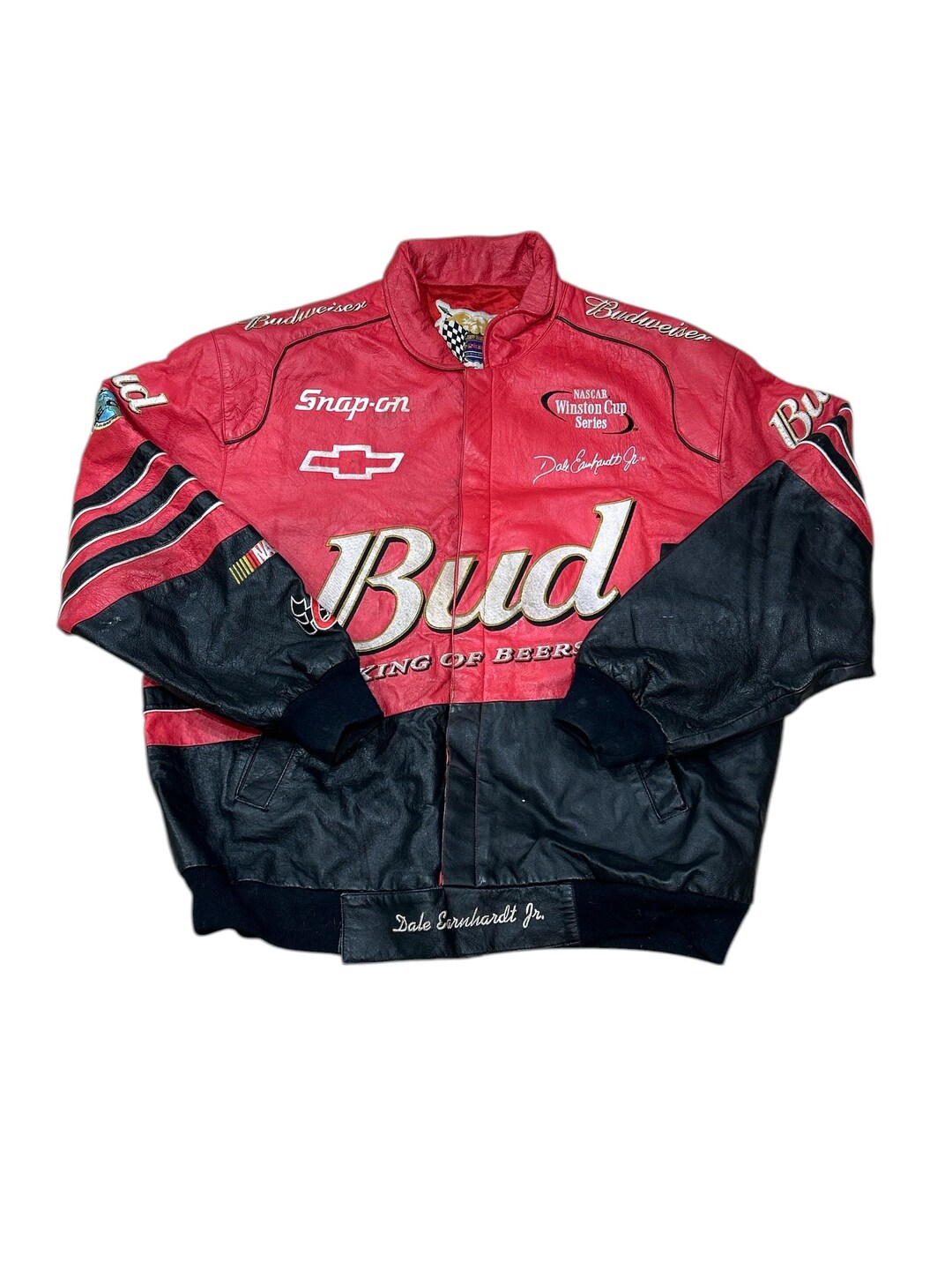 Vintage Jeff Hamilton Dale Earnhardt Jr. NASCAR Leather Bomber - Etsy