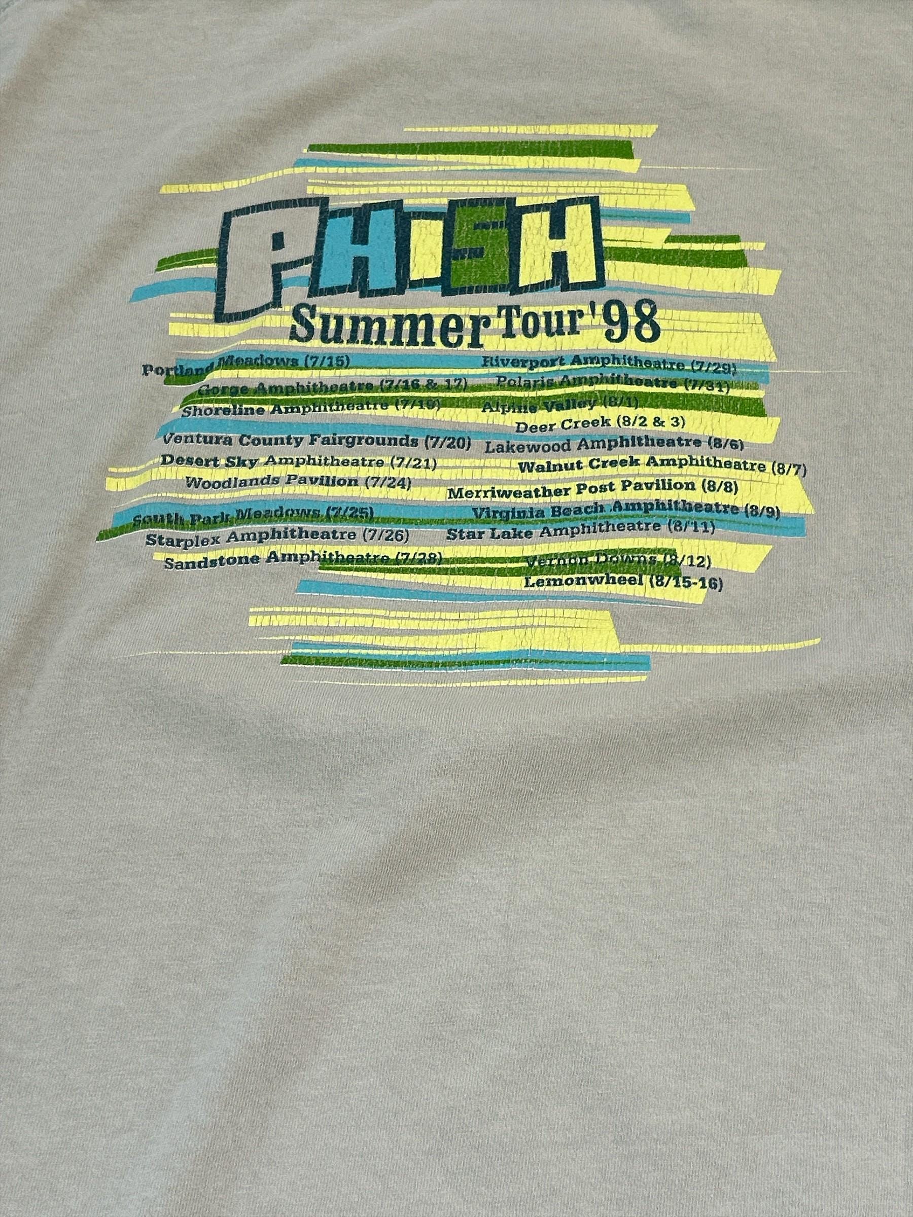 Vintage 1998 Phish Summer Tour T-shirt - Etsy