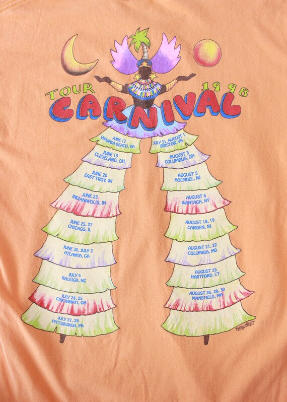 90s Jimmy Buffet Carnival T-shirt - image 6