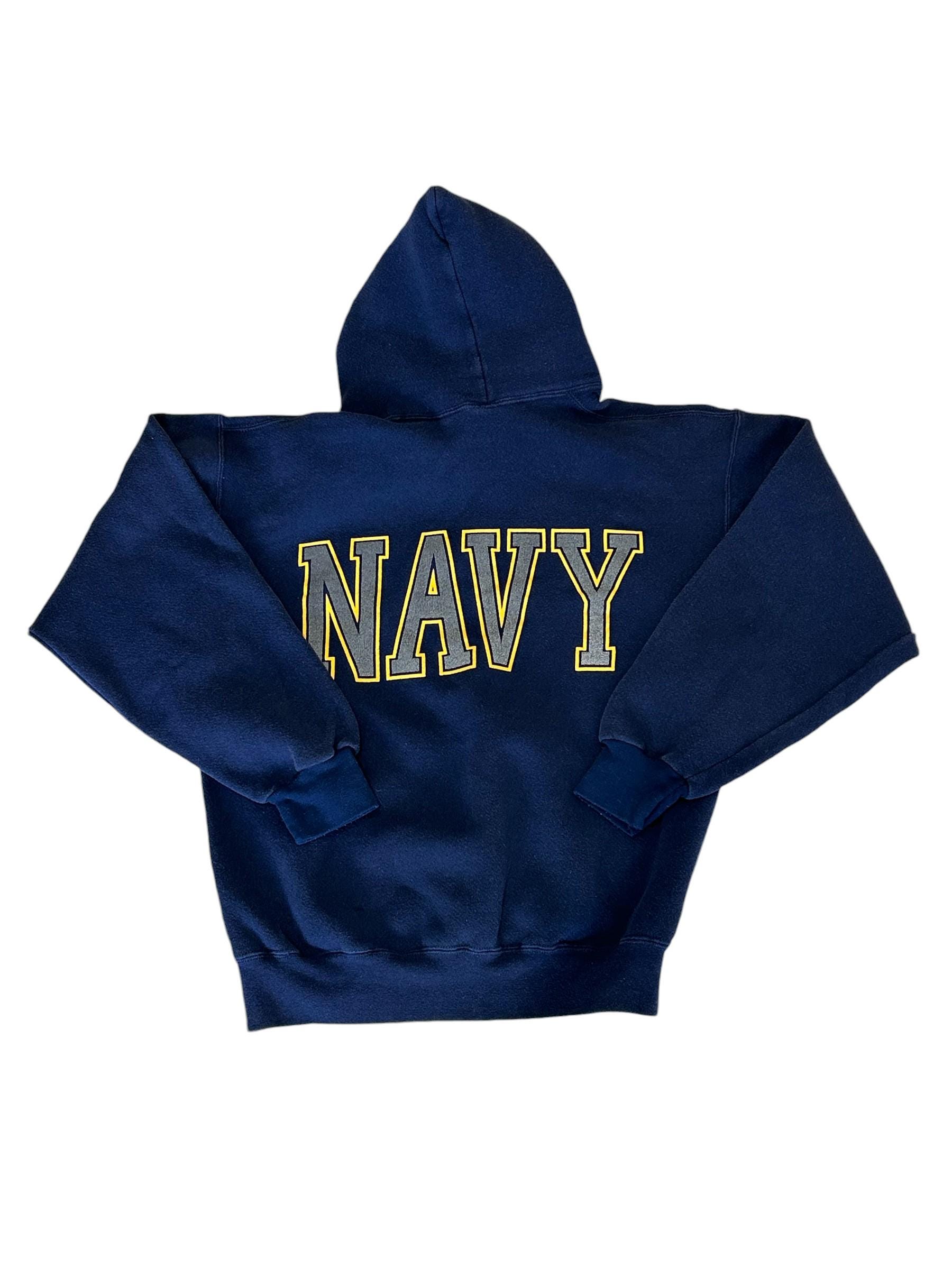 Vintage US Navy Hoodie - Etsy