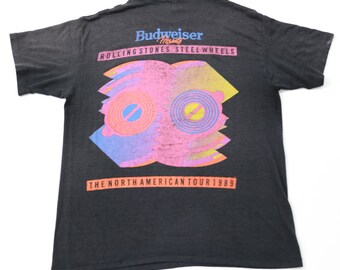 RARE 1989 Paper Thin Rolling Stones Steel Wheels T-shirt - Etsy