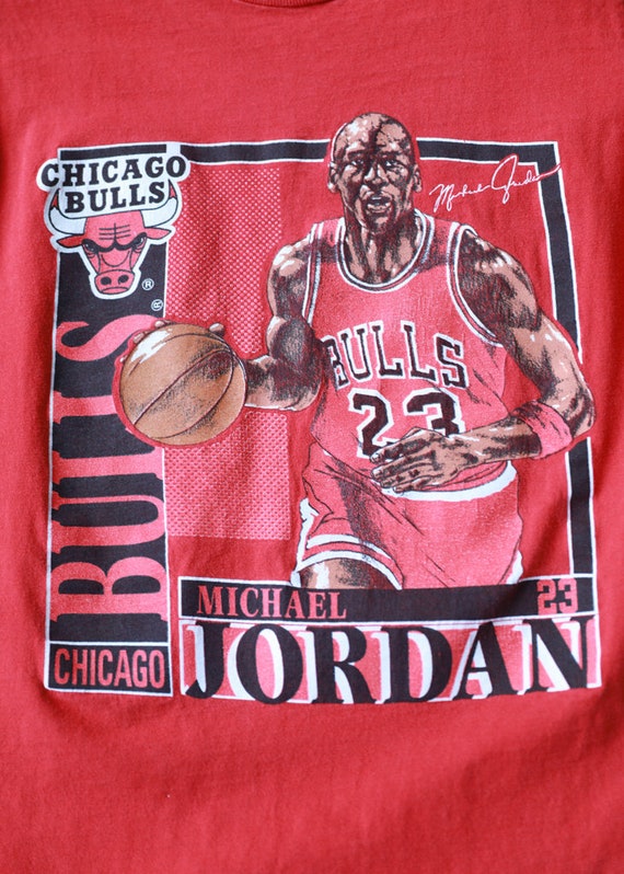 Vintage Chicago Bulls Micheal Jordan T-shirt - Etsy