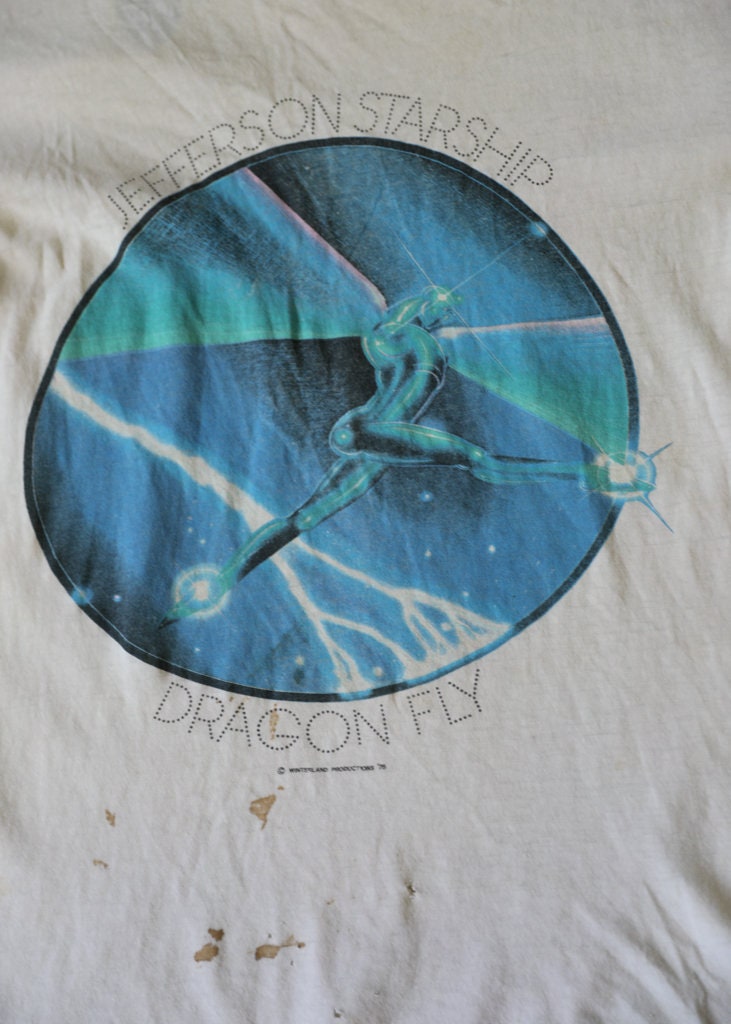 1975 ジェファーソン スターシップ ドラゴンフライ T シャツ - Etsy 日本