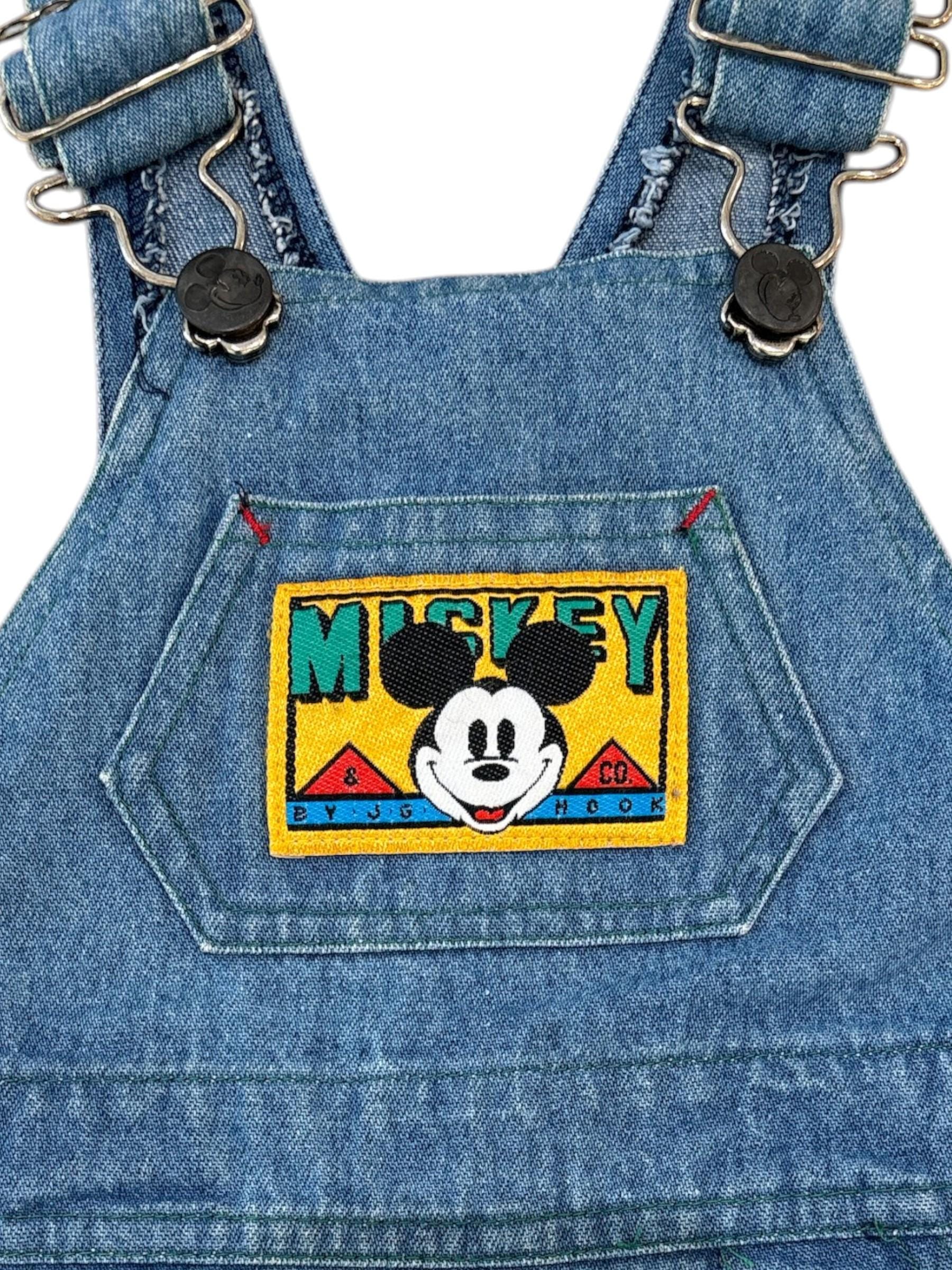 Vintage Mickey Mouse Denim Baby Overalls - Etsy