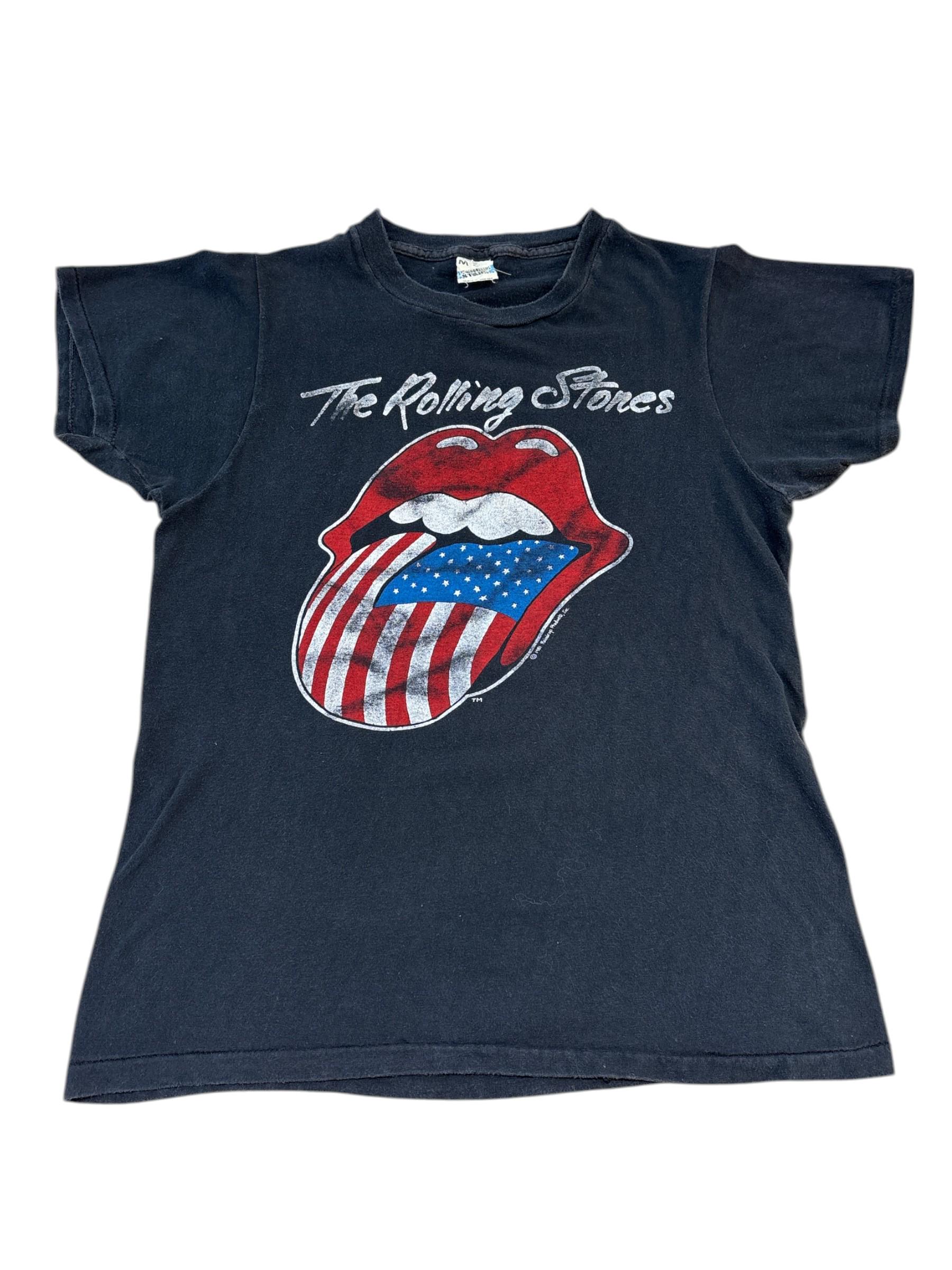 T-shirt Vintage Rolling Stones - Tournée Nord-Américaine 1981 - Taille L - Occasion Très Bon état
