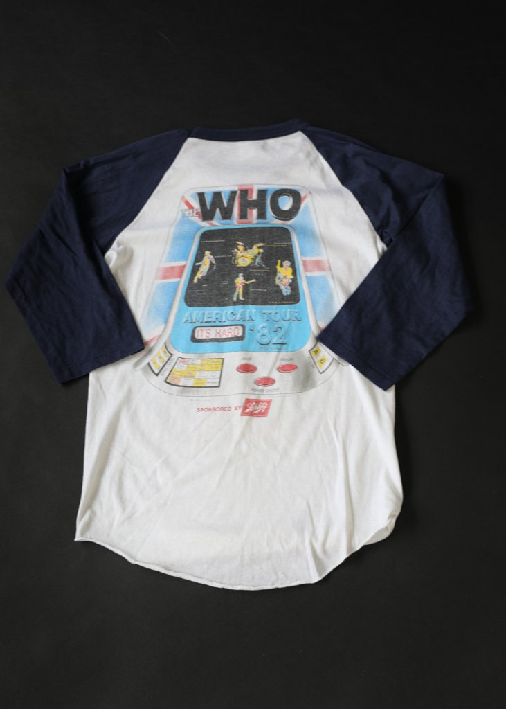 レア America 1982年ツアー Tシャツ The Who American Tour 1982 T-shirt - Etsy