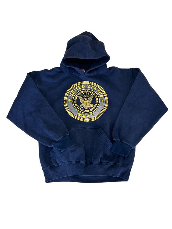 Vintage US Navy Hoodie - Etsy