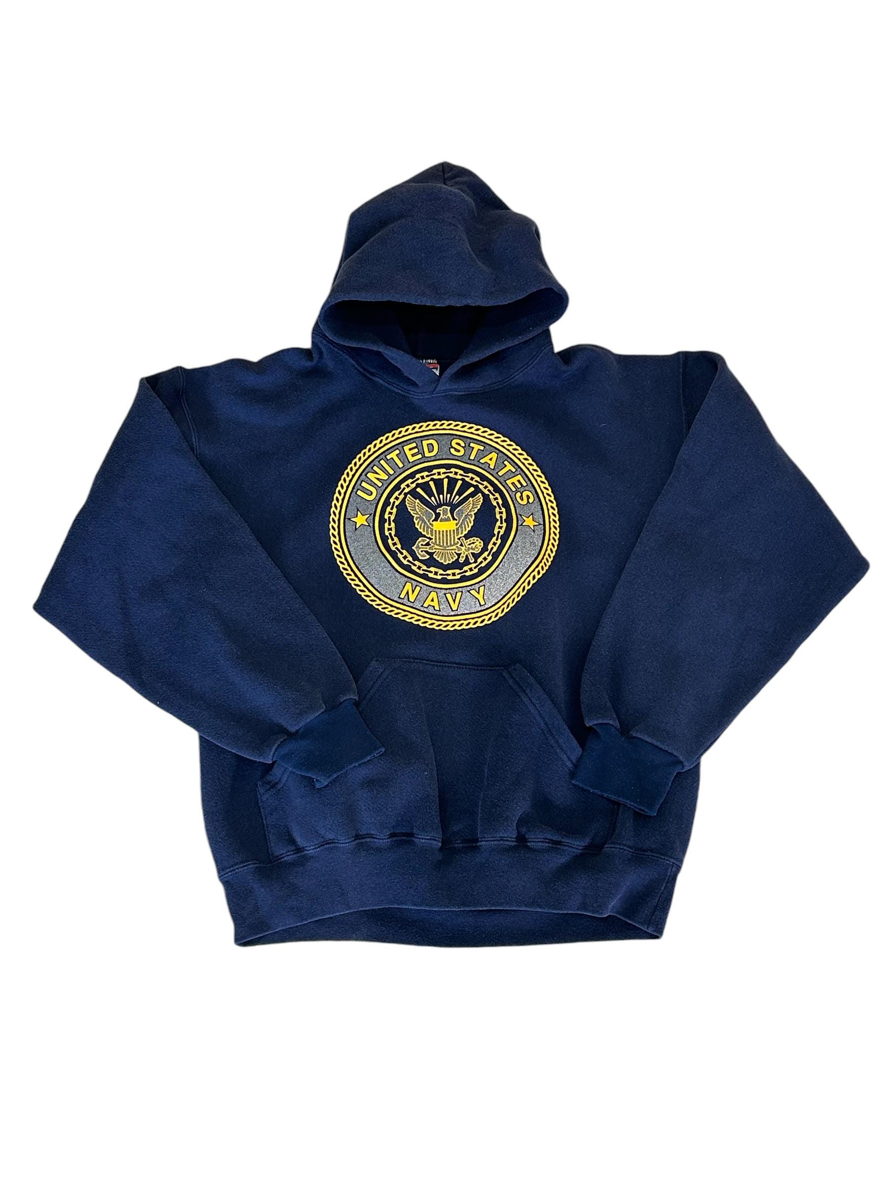 Vintage US Navy Hoodie - Etsy