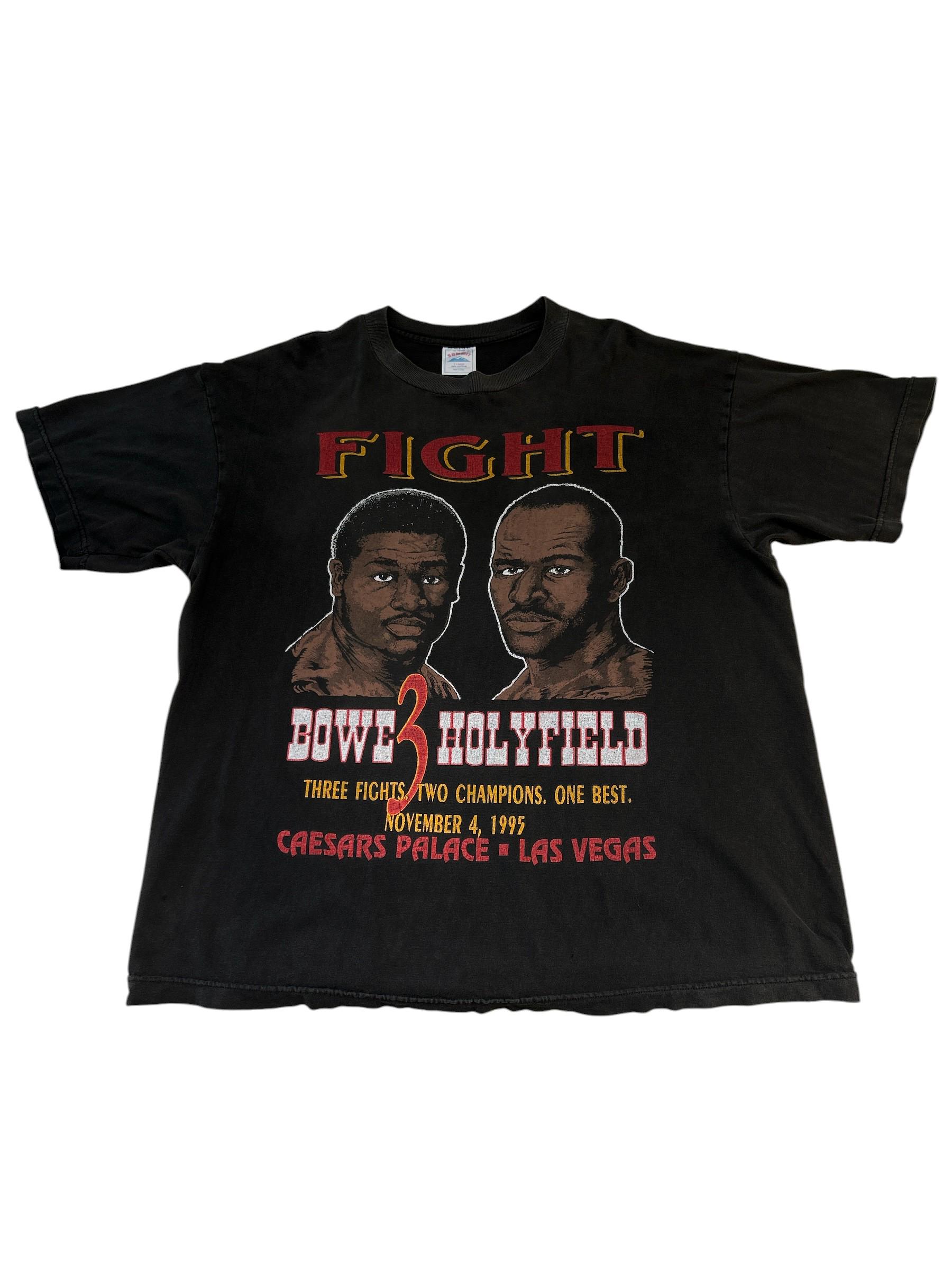90's ヴィンテージ Bowe vs Holyfield Tシャツ Vintage 1995 Riddick Bowe Vs. Evander Holyfield Boxing T-shirt - Etsy