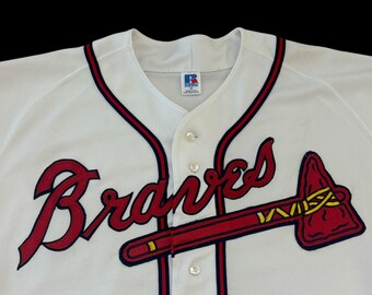USA製！！【RUSSELL ラッセル】Atlanta Braves 90s Vintage 90s Atlanta Braves Russell Athletic Authentic Diamond