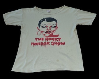 Camiseta vintage de The Rocky Horror Show de los años 70