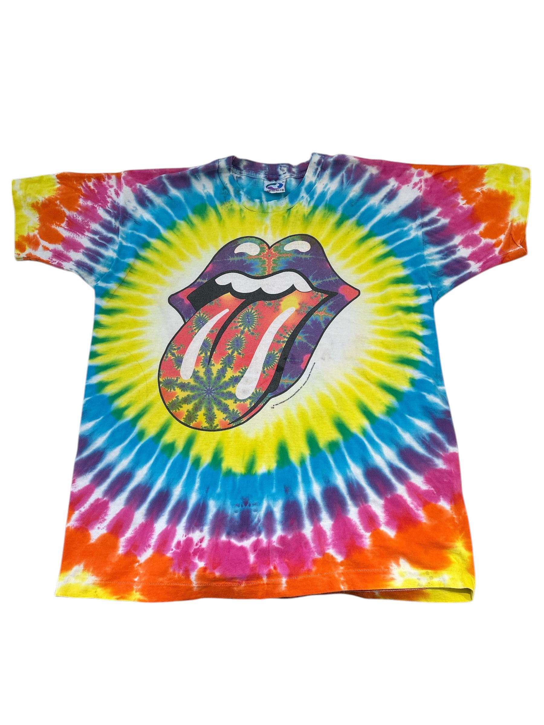 Vintage 1994 Rolling Stones Liquid Blue Tie Dye T-shirt - Etsy