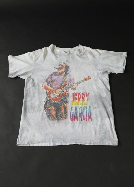 jerry garcia 90s vintage Tシャツ 1993 Vintage Jerry Garcia Shirt XL 1995 Jurek Grafix Grateful