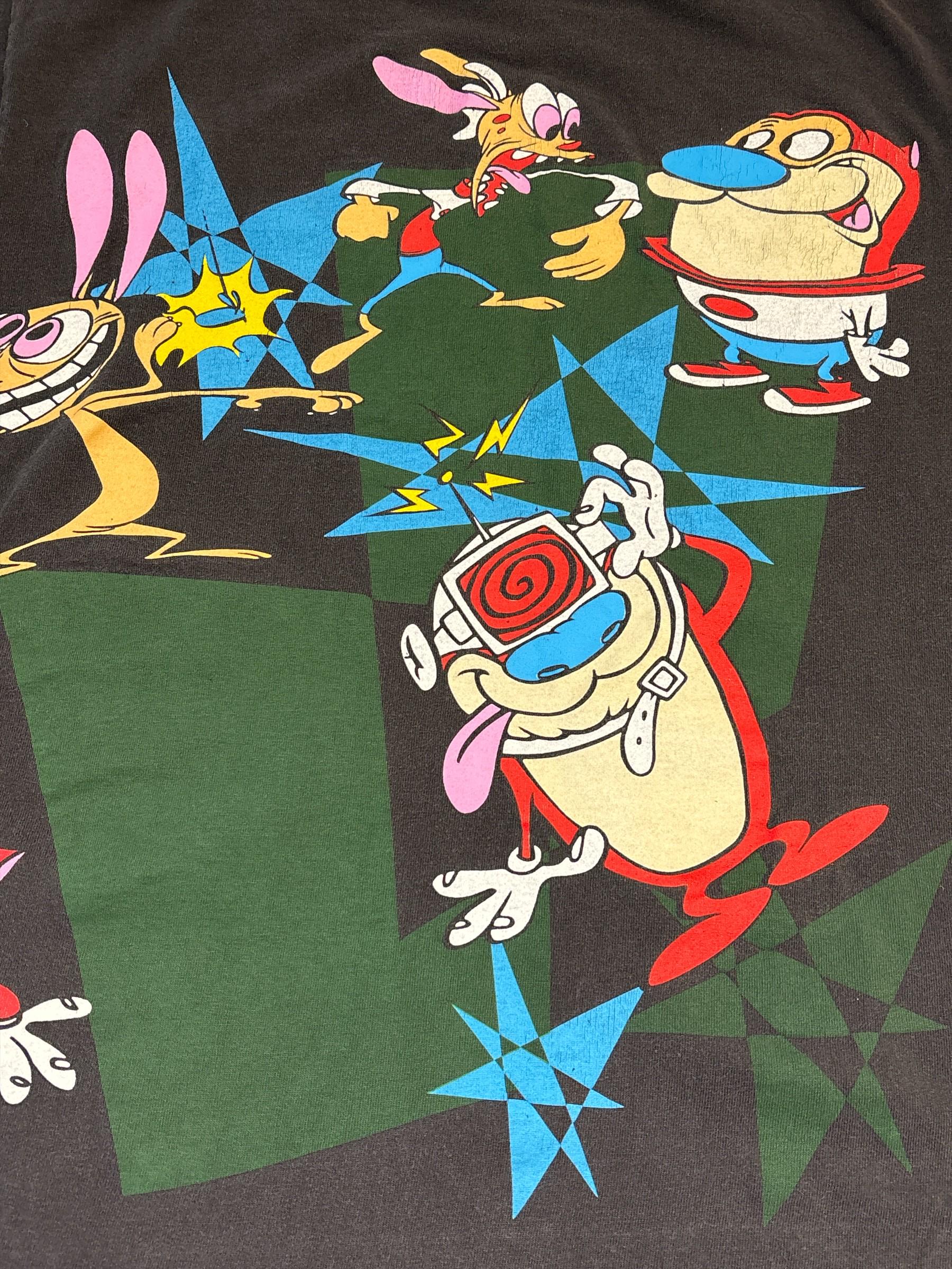 Vintage 1992 Nickelodeon the Ren & Stimpy Show T-shirt Size L - Etsy