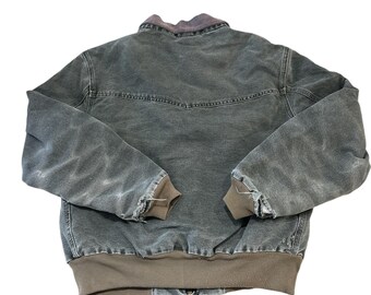 Vintage Carhartt Santa Fe Jacket Moss Green With Quilted Lining - Etsy